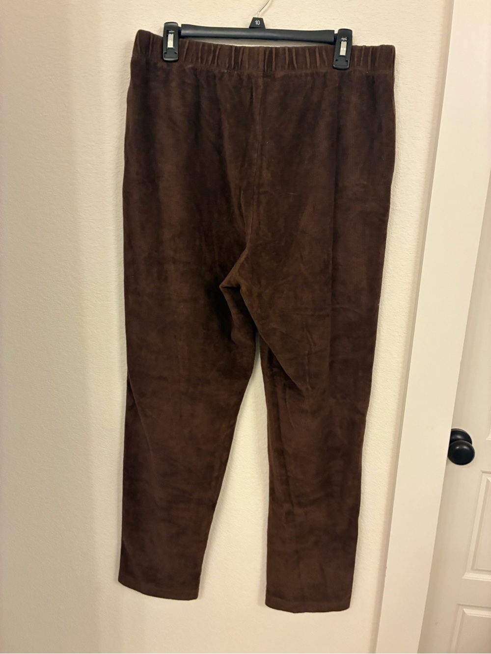 Lands’ End Women’s Tall Sport Knit Corduroy Pants – Chocolate Brown Size Large - Picture 4 of 14